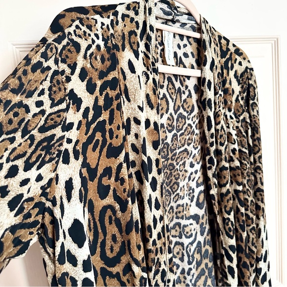 Leopard print jacket top - Picture 2 of 5